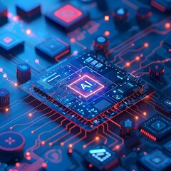 chip technology Ai generated