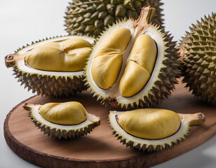 Fototapeta premium Exotic Durian: The King of Fruits in All Its Glory