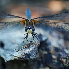 close up of a dragonfly