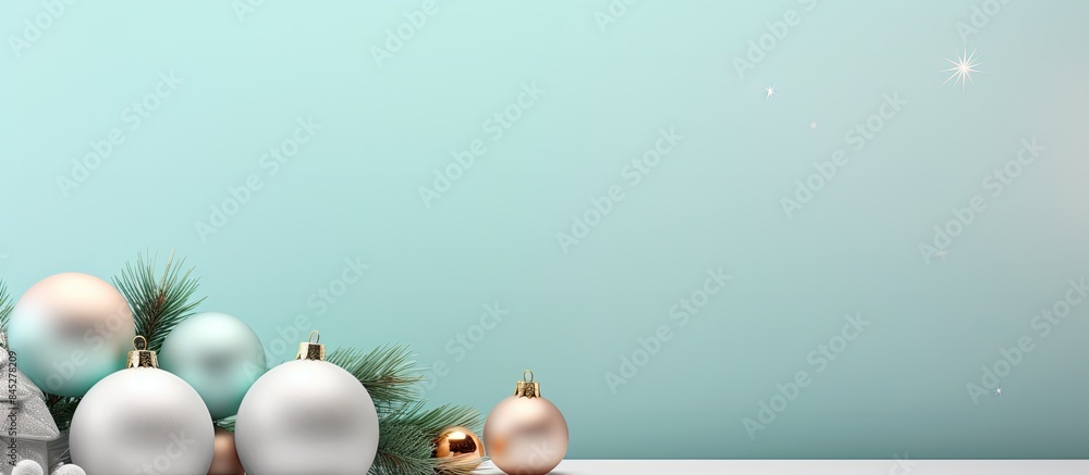 Aufkleber a warm and inviting christmas scene with a mockup card and various decorations including a sweater l