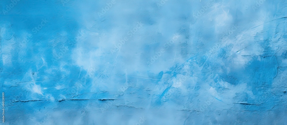 Aufkleber close up copy space image of a vibrant blue cement surface with a beton texture serving as a backgro