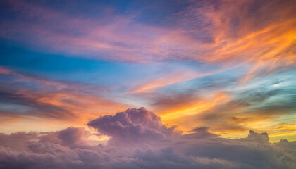 Fototapeta premium 黄昏の空,twilight,Generative AI AI画像