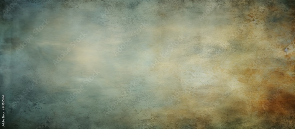 Poster An aged canvas texture with a vintage grungy appearance featuring an abstract design gradient art and vignette effects The image includes copy space