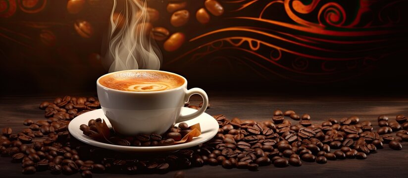 Craft production of coffee and the ritual of coffee consumption are depicted in this ready photo content perfect for advertising purposes The copy space image showcases the intricate process of creat