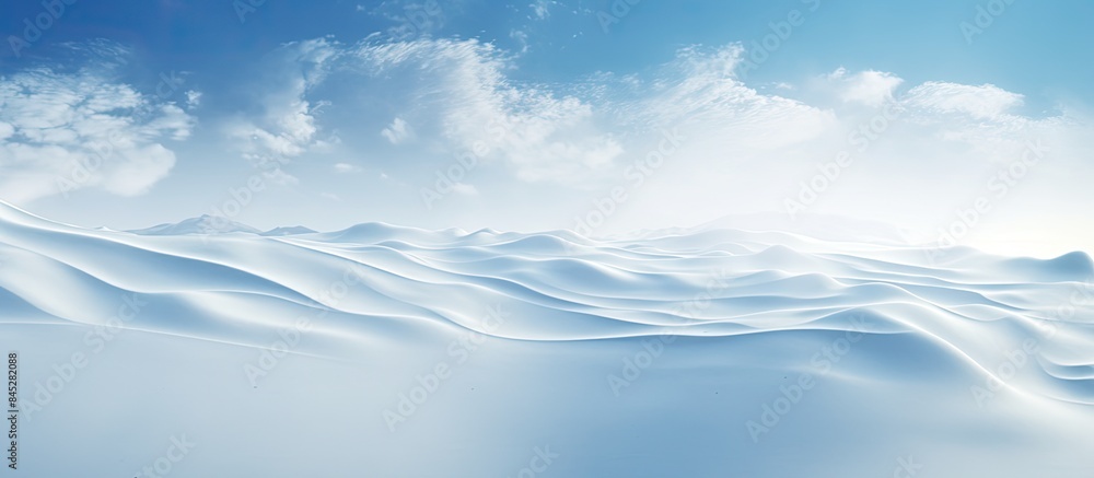 Aufkleber a stunning winter backdrop showcasing a snow covered ground with a natural snow texture adorned with