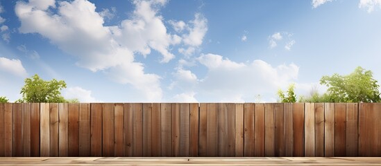 On a sunny day there is a wooden fence in the background with unpainted boards The scene is well suited for a copy space image 147 characters