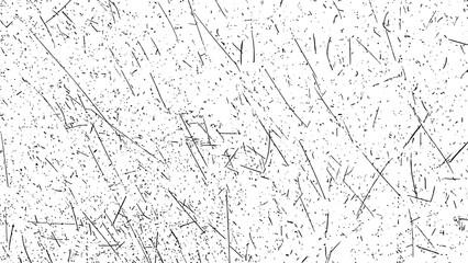 Distressed black texture. Dark grainy texture on white background. Dust overlay textured. Grain noise particles. Rusted white effect. Grunge design elements. Vector illustration, EPS 10.	