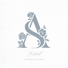 AS Initial Wedding Logo Monogram