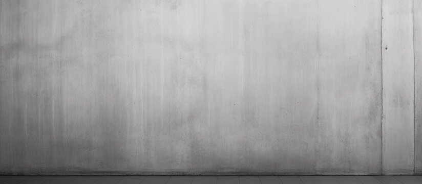 A gray abstract background with textured striped patterns on a polished concrete plaster wall This loft style design features raw cement and serves as a template concept with copy space for text or i