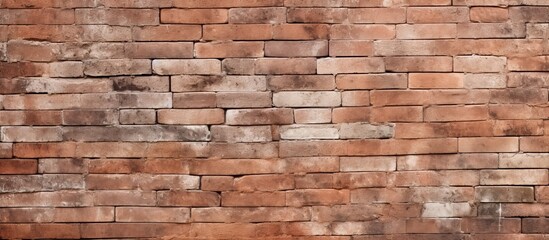 Detailed brick texture background image with copy space Ideal for interior decoration or as a wallpaper backdrop Offers a textured top view perspective perfect for adding text