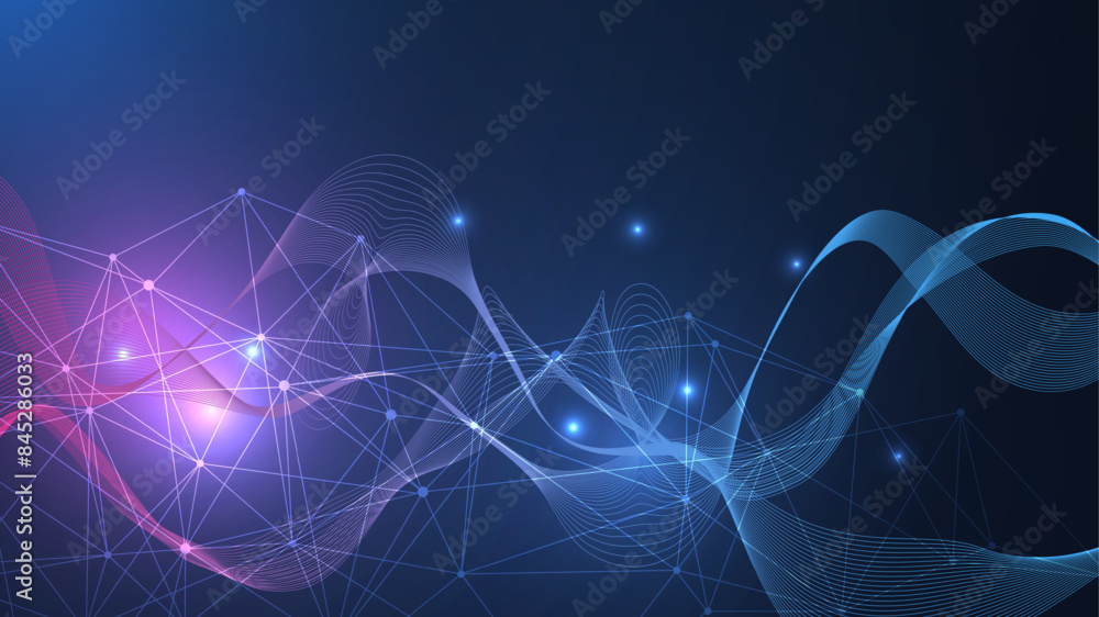 Poster global network connection. global business. social network communication. internet technology. vecto