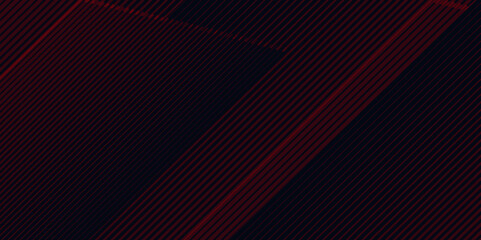 Obraz premium Red and black vector 3d futuristic tech glow and shiny lines pattern for banner, brochure, cover, flyer, poster