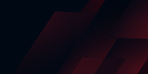 Red and black vector 3d futuristic tech glow and shiny lines pattern for banner, brochure, cover, flyer, poster
