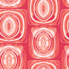 Modern colorful tropical floral pattern. Cute botanical abstract contemporary seamless pattern. Hand drawn unique print.