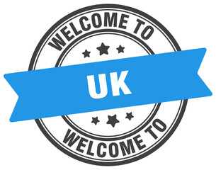 Welcome to uk stamp. uk round sign