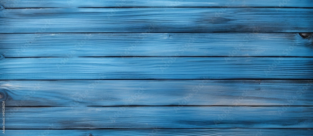 Poster top view of a vintage wooden background with an old smooth blue texture creating a grunge effect a c