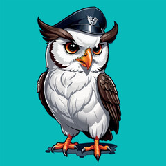 Naklejka premium bellissimo gufo 04