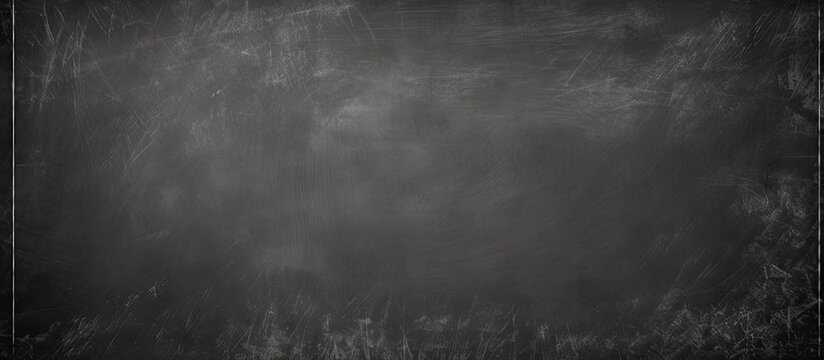 A blackboard with erased chalk marks serves as an abstract background ideal for adding text or graphics It embodies an education themed design with a copy space image