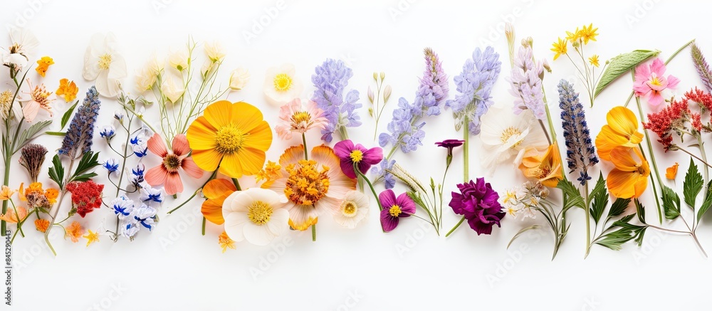 Aufkleber vertical layout copy space image of a stunning white background adorned with a lovely frame showcasi