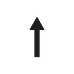 arrow up icon sign on white background