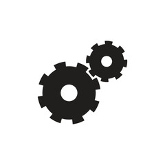 Gears icon symbol vector for website and app