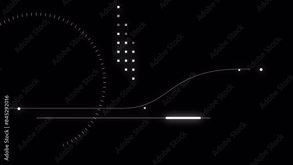 Poster png alpha.abstract circle and line hud technological futuristic elements.