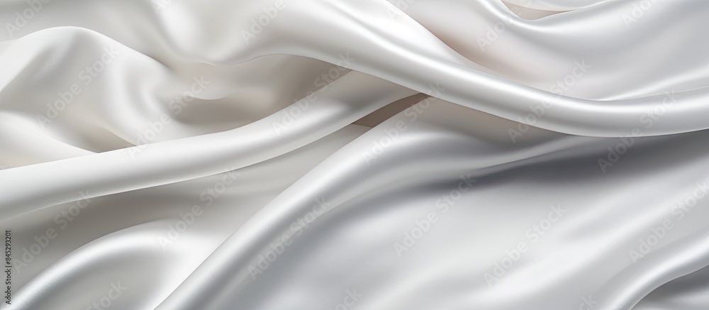 Aufkleber smooth and soft white satin fabric creates an elegant and stylish backdrop the silky texture of the 