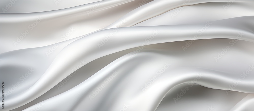 Aufkleber smooth and soft white satin fabric creates an elegant and stylish backdrop the silky texture of the 