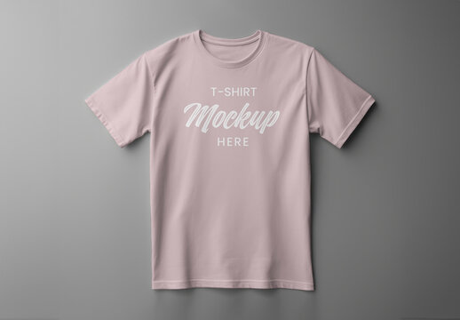 Pink T shirt Mockup With Generative AI