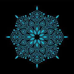 Mandala texture flower beautiful vector vintage decorative element oriental illustration