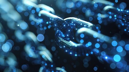 Blockchain technology abstract background