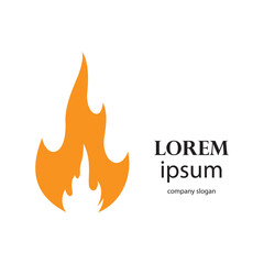fire logo design burning and blazing