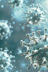 Close-up Visualization of Viruses in a Vivid Microscopic 3D