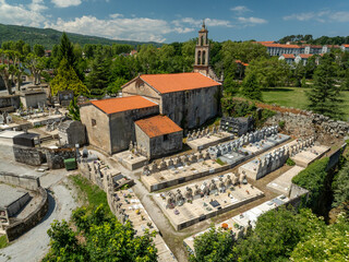 Allariz municipio Gallego de la provincia de Ourense con drone