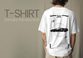 Minimal T shirt Mockup Design With Generative AI