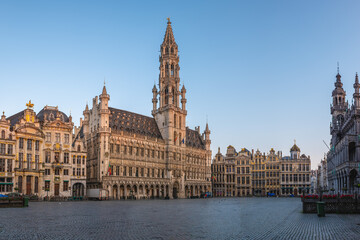 Grand Place, or Grote Markt, is the central square of Brussels in Belgium