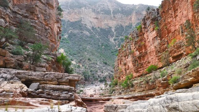 beautiful cliff landscape in Morocco, paradise valley, Agadir