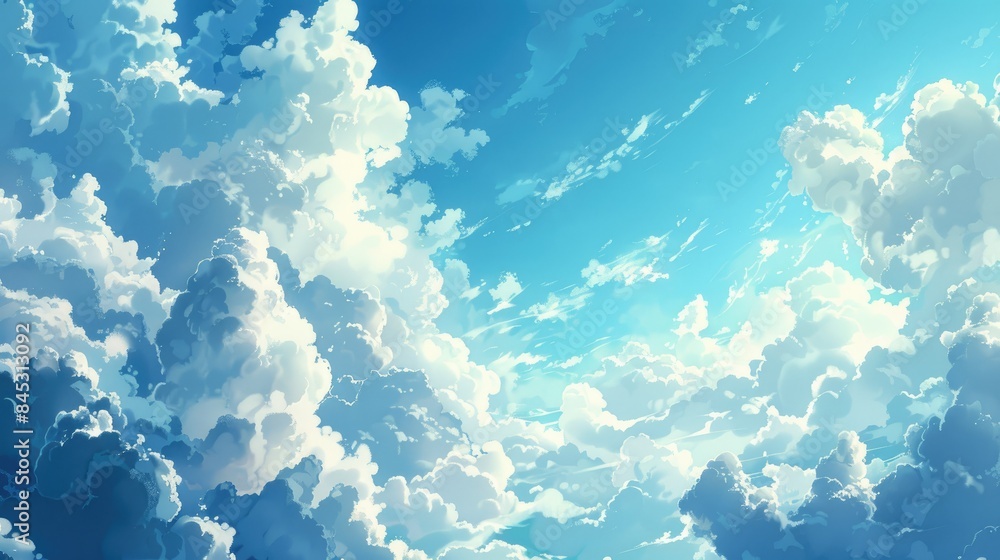 Wall mural Sky filled with clouds