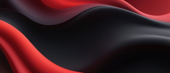 abstract flowing red and black background illustration