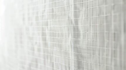 Minimalist White Mesh Fabric Texture Background with Subtle Grid Pattern for Design Projects, Textiles, and Creative Use