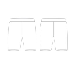 Simple blank Shorts Vector Template.eps
