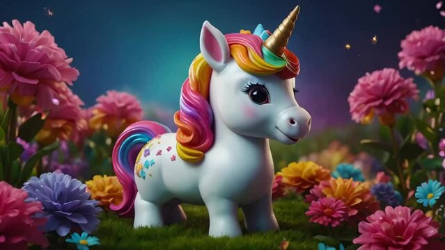 cute unicorn flowers