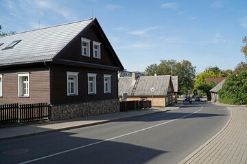 Traditional wooden Karaim houses - Trakai, Lithuania