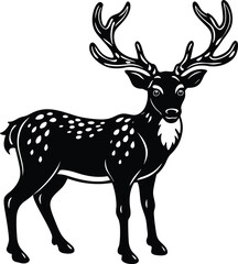 deer silhouette vector illustration