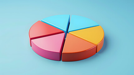 Colorful 3D Pie Chart