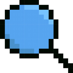 Pixel Magnifying Glass. Zoom Icon
