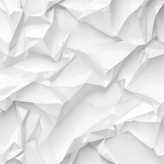 Naklejka premium White Paper Texture background crumpled rough effect. Crumpled translucent white paper abstract shape background with space for text - 1