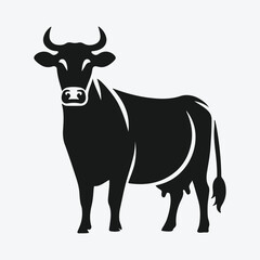 Premium Silhouette Vector Cow Collection, Ideal for Graphic Design and Creative Projects