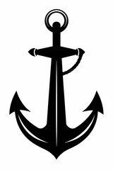 Anchor Silhouette Vector Illustration 