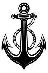 Anchor Silhouette Vector Illustration 